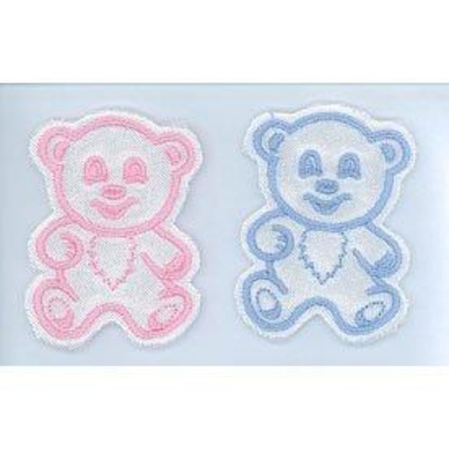 each Sleeping Teddy Satin Motifs MST-M