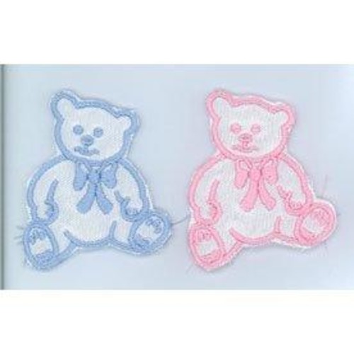 each Sleeping Teddy Satin Motifs MST-M